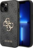 Guess 4G Metal Logo Back Case - Apple iPhone 15 - Grijs