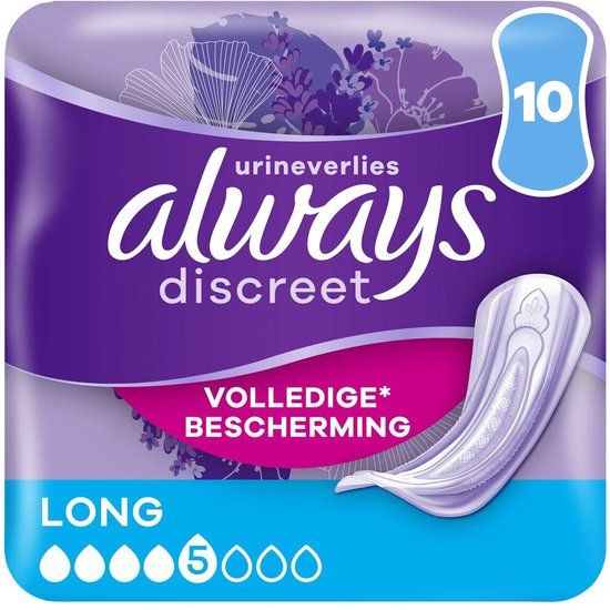Always Discreet Verband Voor Urineverlies - Plus Long - 80 stuks