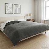 vidaXL Verzwaringsdeken Antraciet 200 x 225 cm 13 kg 100% Katoen