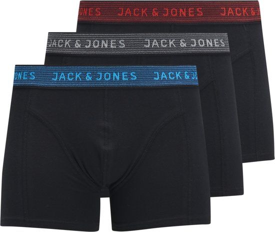 Jack & Jones Heren Boxershort - 3-pack - Asphalt - XXL