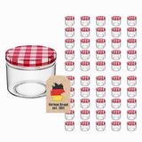 Intirilife 50 Inmaakpotten met deksel - 150 ml - Glas - Transparant - Rond - Draaideksel