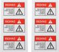 Autocollant d'avertissement d'électricité - Choc électrique haute tension - Étiquettes de câble - 6 pièces
