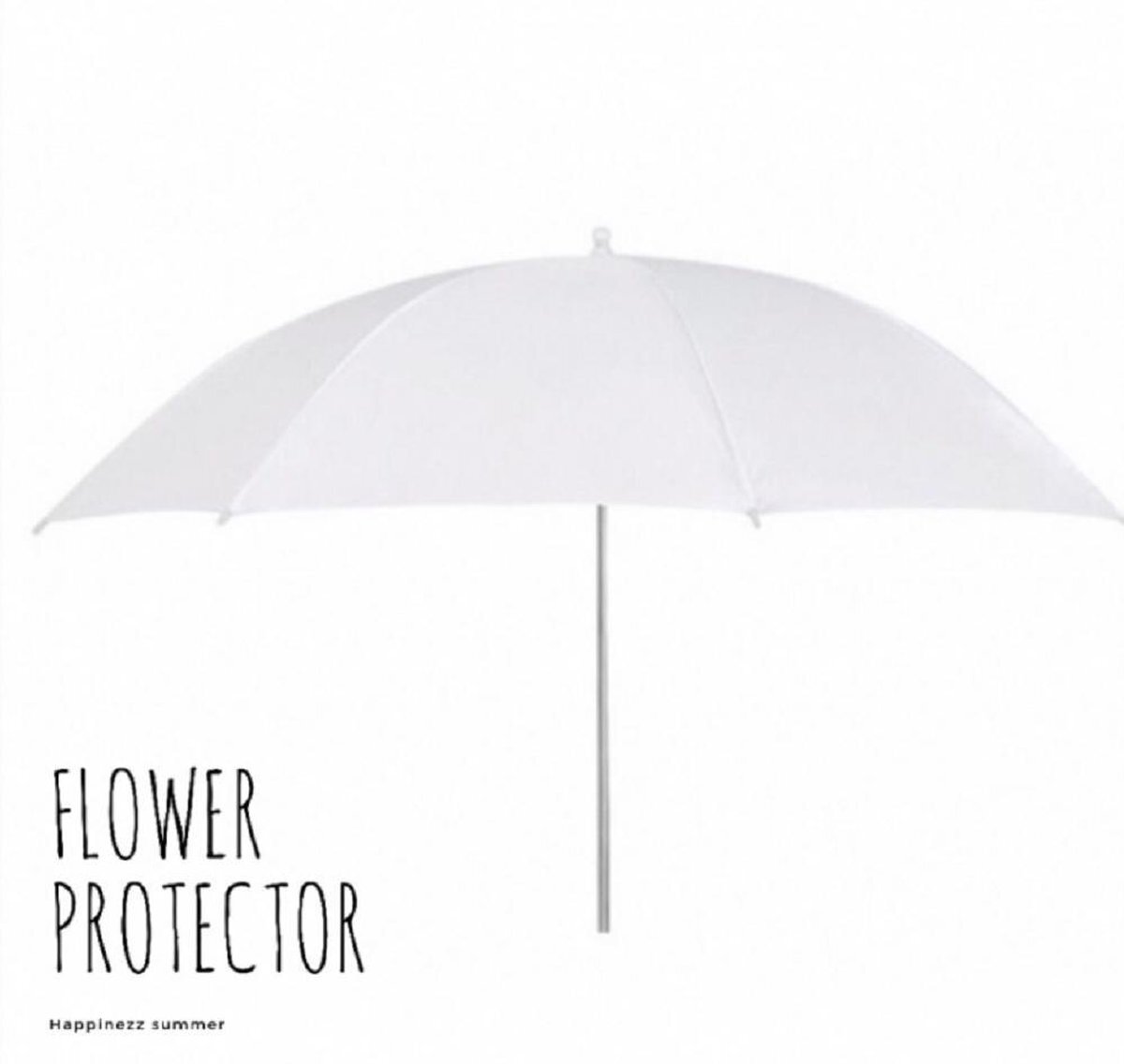 Charme Bijoux Flower Protector- wit- 65 cm-Bloem- Plantenbak parasol- Bloemen zon beschermer-Bloempot parasol-Charme Bijoux