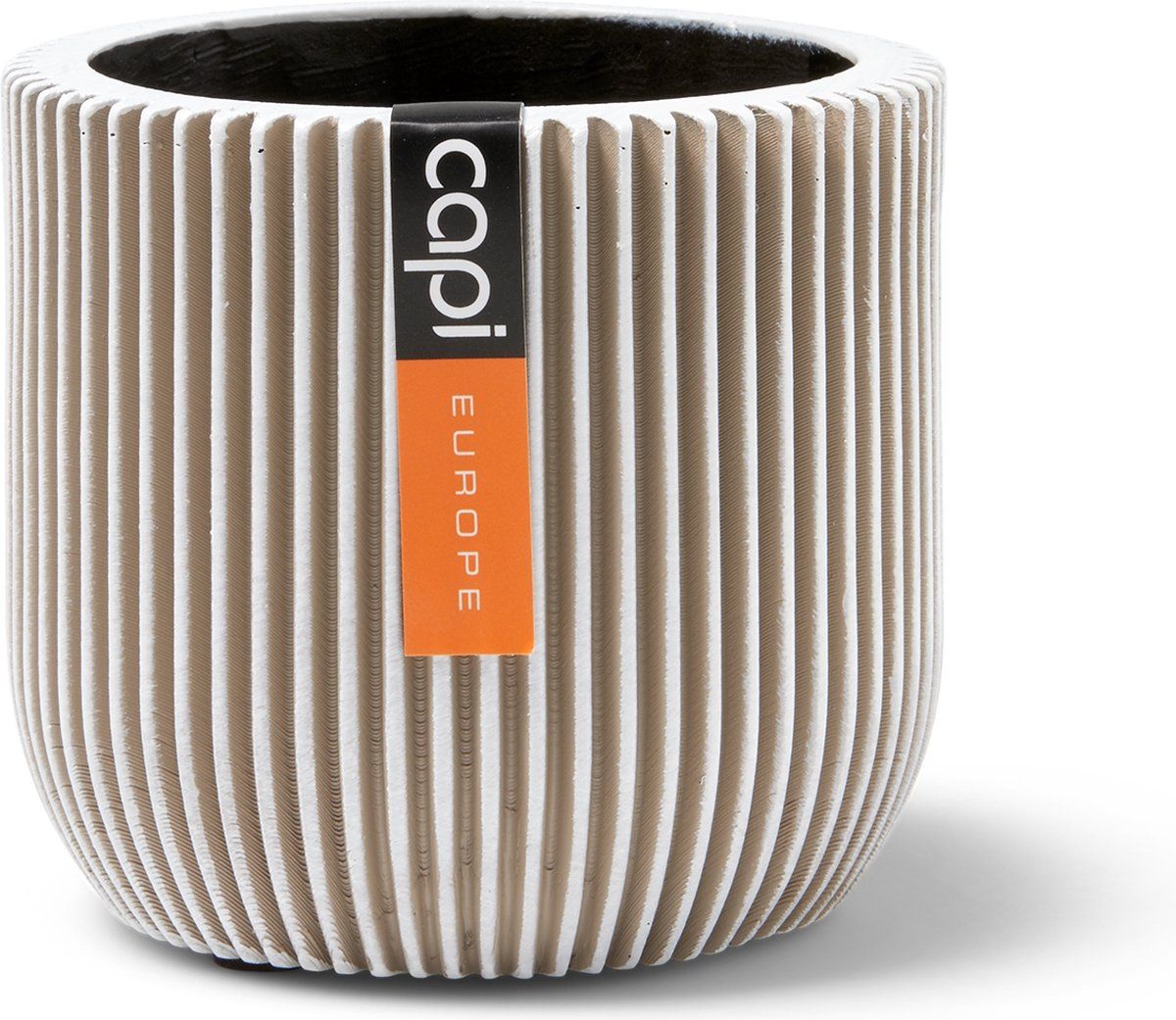 Capi Europe Bloempot bol Groove - 14x13 cm - Ivoor