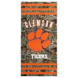 Northwest NCAA Clemson Tigers strandlaken, 76 x 152 cm, bomen, strepen