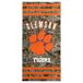 Northwest NCAA Clemson Tigers strandlaken, 76 x 152 cm, bomen, strepen