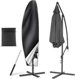 AiQInu Parasolhoes met telescoopstang, 2 stuks, 210D Oxford-weefsel, waterdicht, UV-bescherming, voor tuin, strand, balkon, 265 x 40/70/50 cm