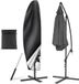 AiQInu Parasolhoes met telescoopstang, 2 stuks, 210D Oxford-weefsel, waterdicht, UV-bescherming, voor tuin, strand, balkon, 265 x 40/70/50 cm
