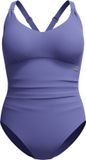 Speedo Shaping V Neck 1 Piece Dames Sportbadpak - Blauw