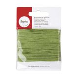 Rayher 5169111 katoenen koord waxed lichtgroen 1 mm zelfbedieningskaart 20 m
