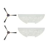 Eureka Accessoireset voor robotstofzuiger en vloerdweilrobot E10s: 2 zijborstels, 2 x dweil, set reserveonderdelen voor robotstofzuiger