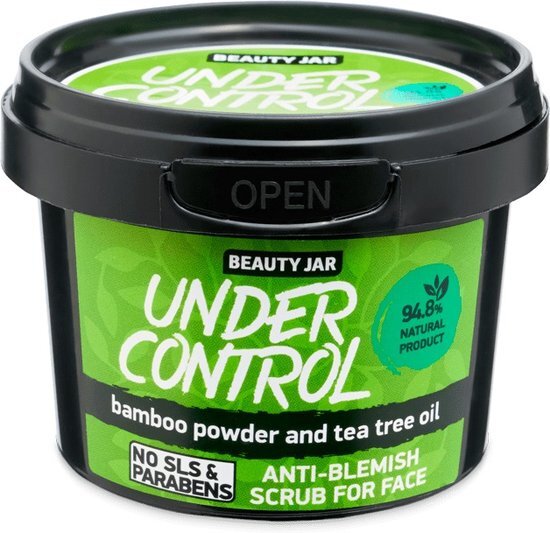 Under Control gezichtsscrub tegen eczeem met tea tree olie en bamboepoeder 120g