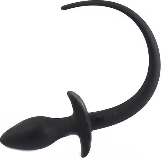 HONDENSTAART BUTTPLUG - Zwart