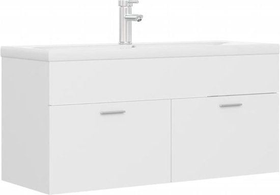 vidaXL Wastafelkast met ingebouwde wastafel