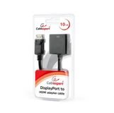 Gembird DisplayPort naar HDMI adapter zwart, Blister verpakking