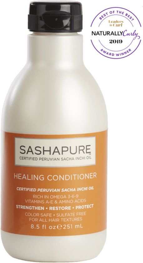 Sashapure Healing Conditioner - 251 ml - Deep Conditioner - For Curly & Coily Hair