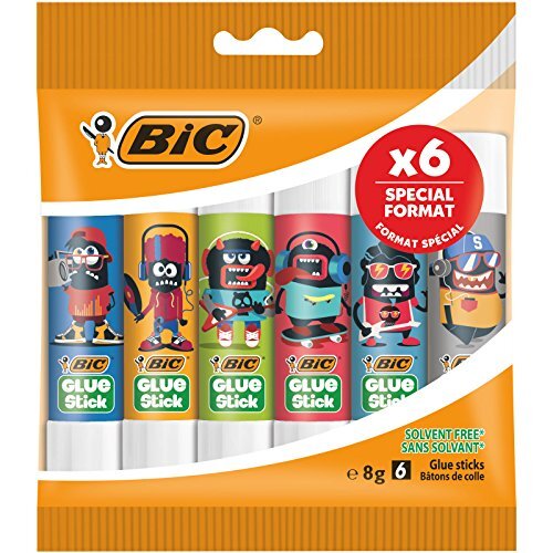 BIC ECOlutions Lijmstiften, 8g, Set van 6