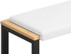 vidaXL Coussin de banc Tissu Blanc Profondeur 35 cm