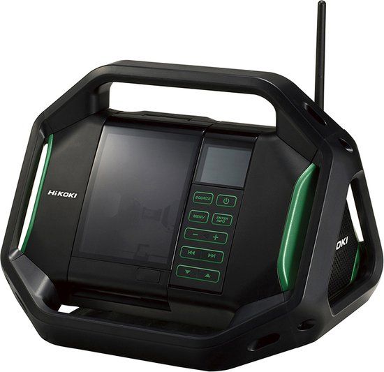 HiKOKI Accu Radio - UR18DSALW4Z - Zwart - Zonder Accu's en Lader