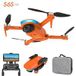 S6S Mini Gps Drone 5G Wifi Fpv Quadcopter Rc Pliable Sans Balais 4K Autonomie de la batterie : 25 min Orange