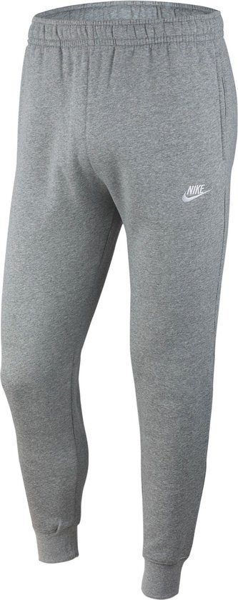 Nike Nsw Club Jggr Bb Heren Sportbroek - Dk Grey Heather/Matte Silver/(White) - Maat M