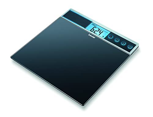 Beurer GS 39 weegschaal met glazen weegplateau en spraakfunctie