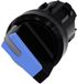 Siemens 3SU10022BF500AA0 3SU1002-2BF50-0AA0 Commutateur à levier Bague frontale en plastique, Levier éclairé Noir, Bleu 1 x 90 °