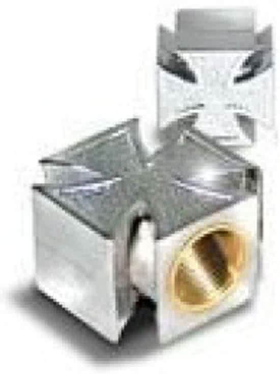 Vwp Ventieldop Set Cross Av Zilver Per 2 Stuks