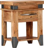 vidaXL Nachtkastje 40x30x51 cm massief acaciahout