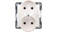 Ospel GP-2YR/m/27 geaard stopcontact, IP20, 16 A, 71 mm, 71 g
