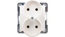Ospel GP-2YR/m/27 geaard stopcontact, IP20, 16 A, 71 mm, 71 g