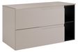 3xE living Meuble sous-lavabo 80 cm, cachemire/noir