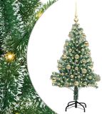 VidaXL Kunstkerstboom Sneeuw Gevlokt met LED Licht 120 cm