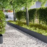 vidaXL Bordure de pelouse 20 pièces 100 x 0,05 x 30 cm Acier laminé à froid Anthracite