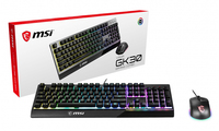 MSI VIGOR GK30 COMBO Gaming Keyboard and Mouse Combo - USB - QWERTY UK International - Black