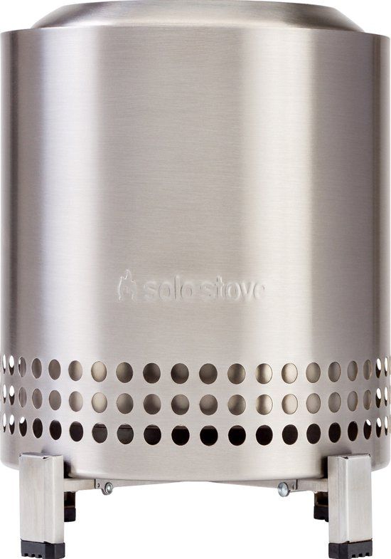 Solo Stove Mesa XL Vuurkorf voor op tafel | Rookarm minivuur voor in de stad en voorsteden, Werkt op pellets of hout, veilig, roestvrij staal, met standaard, reistas, 21,8 x 17,8 cm, 1 kg