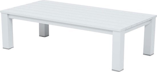 Garden Impressions Coba lounge tuintafel 130x70 - wit