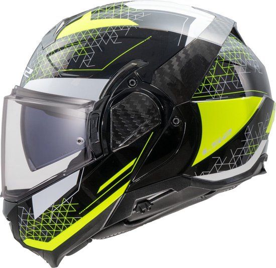 LS2 FF910 Advant II Astral H-V Geel Systeemhelm - Helm