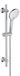 Rail de douche en acier inoxydable 70 cm - Chrome avec douchette