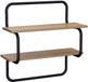 vidaXL Wandrek met 2 niveaus, Artisanaal eiken, 40 x 24,5 x 61 cm