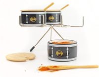Winkee Rocks - Drumkit kruidendispenser keramiek/hout vaderdag