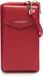 Lazarotti Bologna Leather Zip Around Wallet With Phone Pocket Red 2