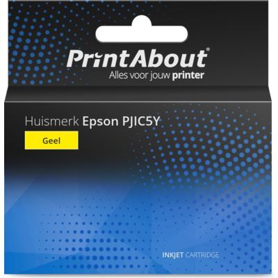 PrintAbout PrintAbout  Inktcartridge PJIC5Y Geel geschikt voor Epson