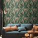 Livingwalls Vliesbehang jungle groen roze - behang woonkamer slaapkamer 394353 - behang jungle bladeren - 10,05 m x 0,53 m voor 5,33m² - Made in Germany