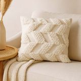 Milton & Oldbrook Sierkussen 45 x 45 cm Inclusief Vulling Varena Wit