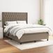 Maison Exclusive - Boxspringbed met matras, taupe, 140x200 cm, gestoffeerd