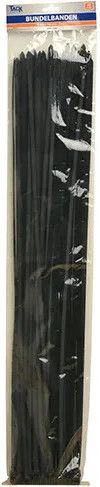 50 Tiewraps / bundelbanden 9x760mm zwart PA66