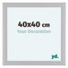 yd. Cadre photo 40x40 cm Blanc mat MDF Como