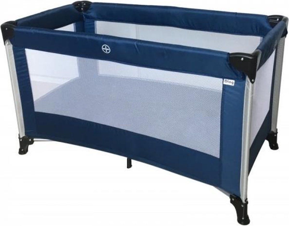 Ding Stripe Navy Campingbed - Inklapbaar - 15 kg - 60x120 cm