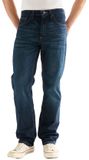Wrangler Regular Fit Blackened Indigo Straight Fit Jeans Heren W33 x L32
